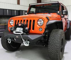 Fishbone Offroad - Fishbone Offroad FB22045 Front Manowar Winch Bumper for 07-18 Jeep Wrangler JK - Image 3