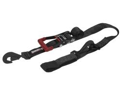 PRP - PRP 27011 Combo Black 2"x10' Ratchet Tie Down w/Twisted Snap Hooks Axle Strap - Image 1