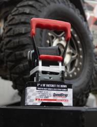PRP - PRP 27011 Combo Black 2"x10' Ratchet Tie Down w/Twisted Snap Hooks Axle Strap - Image 2