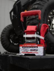 PRP - PRP 27013 Combo Red 2"x10' Ratchet Tie Down w/Twisted Snap Hooks Axle Strap - Image 2
