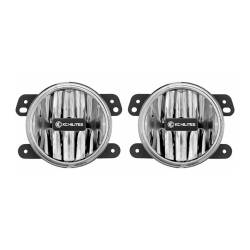 KC Hilites - KC HiLiTES 497 4" G4 Gravity LED SAE 2-Light System for 10-18 Jeep Wrangler JK - Image 1