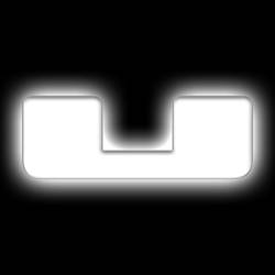 Oracle Lighting - Oracle 3140-U-001 Universal Illuminated LED Letter Badges Matte White Finish "U" - Image 1