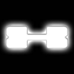 Oracle Lighting - Oracle 3140-X-001 Universal Illuminated LED Letter Badges Matte White Finish "X" - Image 1