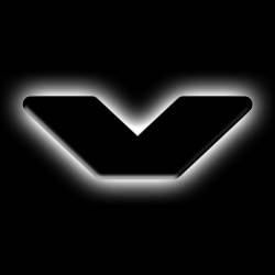 Oracle Lighting - Oracle 3141-V-001 Universal Illuminated LED Letter Badges Matte Black Finish "V" - Image 1