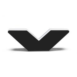 Oracle Lighting - Oracle 3141-V-001 Universal Illuminated LED Letter Badges Matte Black Finish "V" - Image 2