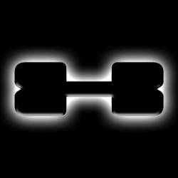 Oracle Lighting - Oracle 3141-X-001 Universal Illuminated LED Letter Badges Matte Black Finish "X" - Image 1