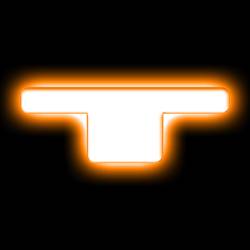 Oracle Lighting - Oracle 3140-T-005 Universal Illuminated LED Letter Badges Matte White Finish "T" - Image 1