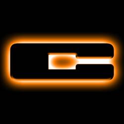 Oracle Lighting - Oracle 3141-C-005 Universal Illuminated LED Letter Badges Matte Black Finish "C" - Image 1