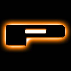 Oracle Lighting - Oracle 3141-P-005 Universal Illuminated LED Letter Badges Matte Black Finish "P" - Image 1