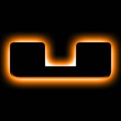 Oracle Lighting - Oracle 3141-U-005 Universal Illuminated LED Letter Badges Matte Black Finish "U" - Image 1