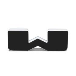 Oracle Lighting - Oracle 3141-W-005 Universal Illuminated LED Letter Badges Matte Black Finish "W" - Image 2