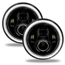 Oracle Lighting - Oracle 5769-001 7" High Powered LED Headlights Black Bezel - Image 1