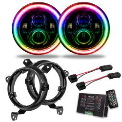 Oracle Lighting - Oracle 5769J-333 7" High Powered LED Headlights ColorSHIFT 2.0 PR for Jeep JL/JT - Image 1