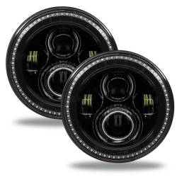 Oracle Lighting - Oracle 5769-332 7" High Powered LED Headlights Black Bezel Dynamic ColorSHIFT - Image 2