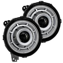 Oracle Lighting - Oracle 5839-504-PSC SILVER Oculus Bi-LED Projector Headlights for 18+ Jeep JL/JT - Image 1
