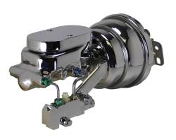 Leed Brakes - Leed Brakes 2L6B2 7" Dual Power Booster 1-1/8" Bore Master Disc/Drum Chrome - Image 1
