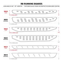 Go Rhino - Go Rhino 69634680SPC RB30 Slim Line Running Boards w/Mounting Brackets Kit - Image 3