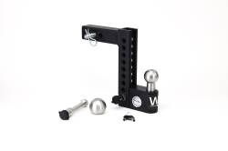 Weigh Safe - Weigh Safe AWS8-2-KA Aero Hitch 8" Drop 2" Shank w/Hitch Pin Lock - Image 1