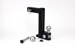 Weigh Safe - Weigh Safe AWS10-2-KA Aero Hitch 10" Drop 2" Shank w/Hitch Pin Lock - Image 1