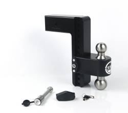 Weigh Safe - Weigh Safe LTB10-3-KA-CER-BLA 180 Hitch 10" Drop 3" Shank w/Hitch Pin Lock - Image 1