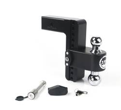 Weigh Safe - Weigh Safe CTB8-2.5-KA-CER-BLA 180 Hitch 8" Drop 2.5" Shank w/Hitch Pin Lock - Image 1