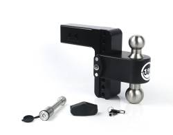 Weigh Safe - Weigh Safe LTB6-2.5-KA-CER-BLA 180 Hitch 6" Drop 2.5" Shank w/Hitch Pin Lock - Image 1