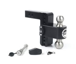 Weigh Safe - Weigh Safe LTB6-2-KA-CER-BLA 180 Hitch 6" Drop 2" Shank w/Hitch Pin Lock - Image 1
