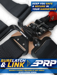 PRP - PRP SB4.2LL-S Silver 4.2 Harness Latch/Link Lap Belt - Image 2