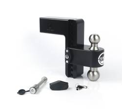 Weigh Safe - Weigh Safe LTB8-3-KA-CER-BLA 180 Hitch 8" Drop 3" Shank w/Hitch Pin Lock - Image 1