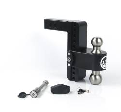 Weigh Safe - Weigh Safe LTB8-2-KA-CER-BLA 180 Hitch 8" Drop 2" Shank w/Hitch Pin Lock - Image 1