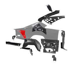 Auto Metal Direct - Auto Metal Direct 764-2668-2L LH Upper Trunk Support for 68-70 Dodge Charger - Image 7
