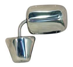Auto Metal Direct - Auto Metal Direct X570-4073-SS LH/RH SS Large Door Mirror for 73-91 Chevy/GMC - Image 1