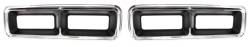 Auto Metal Direct - Auto Metal Direct W-454 Taillight Bezels Pair for 68 Chevy Camaro - Image 1