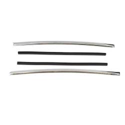 Auto Metal Direct - Auto Metal Direct W-499 Quarter Window Vertical Moldings w/Attachment Strip Pair - Image 3