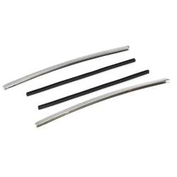 Auto Metal Direct - Auto Metal Direct W-499 Quarter Window Vertical Moldings w/Attachment Strip Pair - Image 5