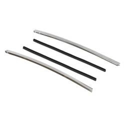 Auto Metal Direct - Auto Metal Direct W-499 Quarter Window Vertical Moldings w/Attachment Strip Pair - Image 6