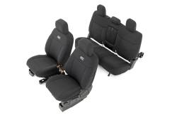 Rough Country Suspension Systems - Rough Country 91056A Front/Rear Seat Covers Black for 19-26 Ford Ranger Crew - Image 1