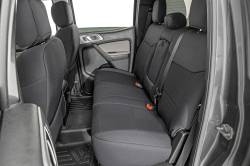 Rough Country Suspension Systems - Rough Country 91056A Front/Rear Seat Covers Black for 19-26 Ford Ranger Crew - Image 3