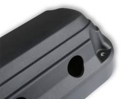 Holley - Holley 241-187 Blk 2Pc Modular Alu. Engine Valve Cover Set for GM Gen III/IV LS - Image 7
