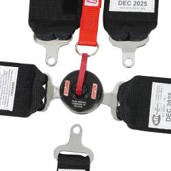 Simpson Safety - Simpson Safety 29102BKH Lever Camlock 62" Lap FM 5PT Pull-Up Black Harness - Image 6