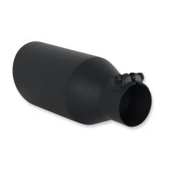 Flowmaster - Flowmaster 15404B Exhaust Tip 4.5" Black Angle Cut for 2.5" Tubing Clamp-On - Image 1