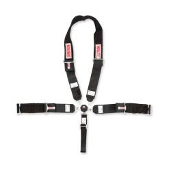 Simpson Safety - Simpson Safety 29116KT Drag Race 5-Point Wrap-Around Harness Black - Image 1