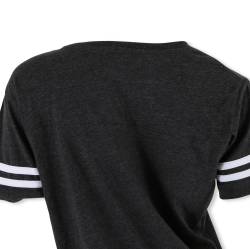 Simpson Safety - Simpson Safety 45010S Racing Stripes V-Neck T-Shirt Ladies Small Gray - Image 2