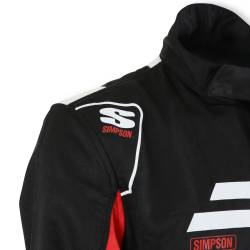Simpson Safety - Simpson Safety AS02221 Airspeed Suit Medium Black/Red/White - Image 4