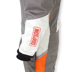 Simpson Safety - Simpson Safety AS05121 Airspeed Suit Small Alloy/Orange/White - Image 4