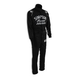 Simpson Safety - Simpson Safety CK02121 Checkers Suit Small Black 2-Layer Racing Suit - Image 5