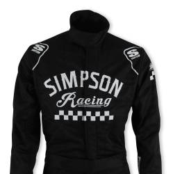 Simpson Safety - Simpson Safety CK02221 Checkers Suit Medium Black 2-Layer Racing Suit - Image 2