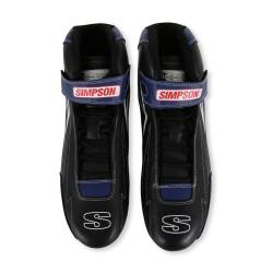 Simpson Safety - Simpson Safety SC100B Supercoil Racing Shoe Size 10 Black/Blue - Image 3