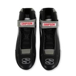 Simpson Safety - Simpson Safety SC100G Supercoil Racing Shoe Size 10 Black/Grey - Image 6