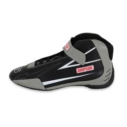 Simpson Safety - Simpson Safety SC100G Supercoil Racing Shoe Size 10 Black/Grey - Image 5